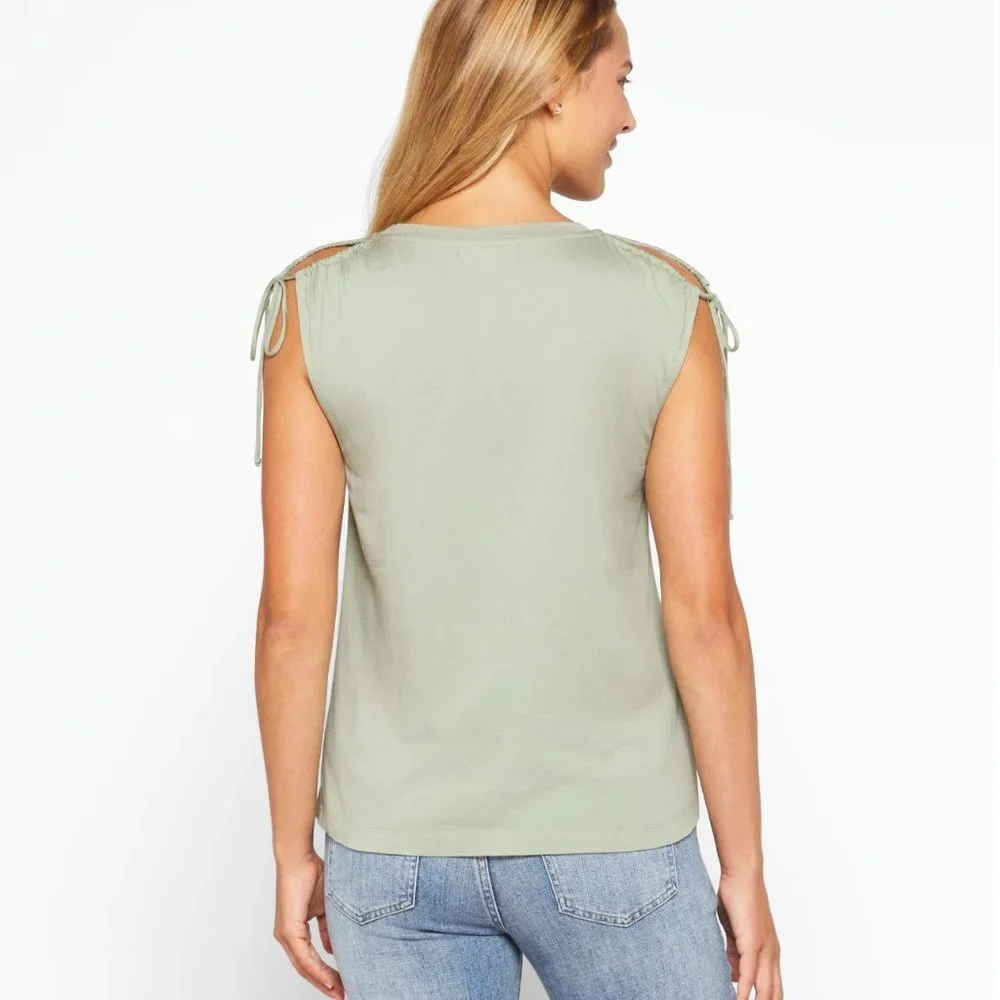 Zeina Shoulder Tie Detail Knit Top - Picture 3 of 6